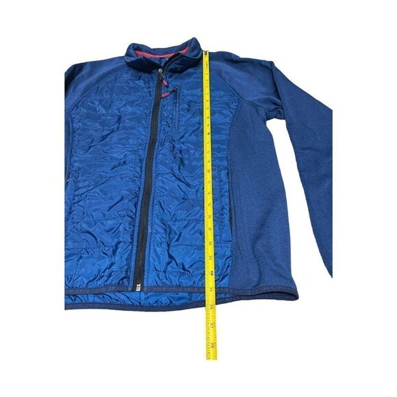 ORVIS Jacket Men's MediumFull Zip High Collar Stretch Quilted Blue Great Cond - Picture 4 of 8